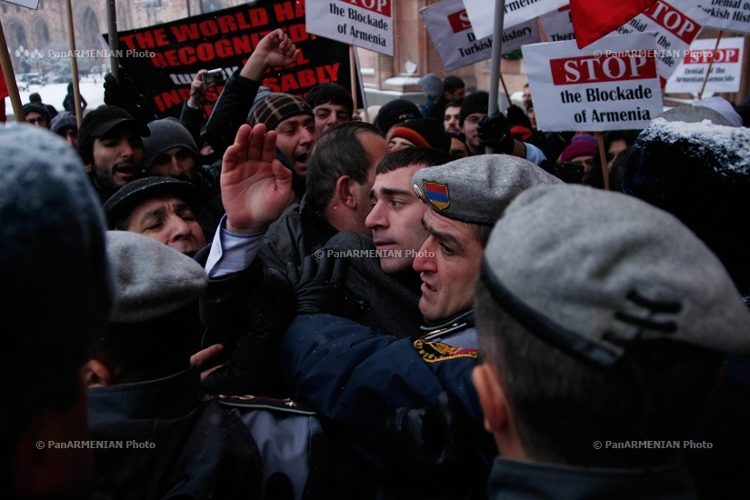  Protest against Turkish Foreign Minister Ahmet Davutoğlu's visit to Yerevan and anti-Armenian activities in Turkey