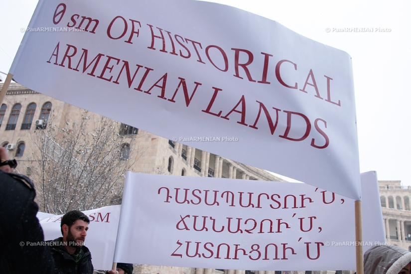  Protest against Turkish Foreign Minister Ahmet Davutoğlu's visit to Yerevan and anti-Armenian activities in Turkey