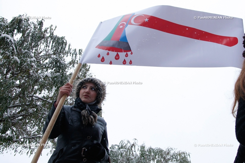  Protest against Turkish Foreign Minister Ahmet Davutoğlu's visit to Yerevan and anti-Armenian activities in Turkey