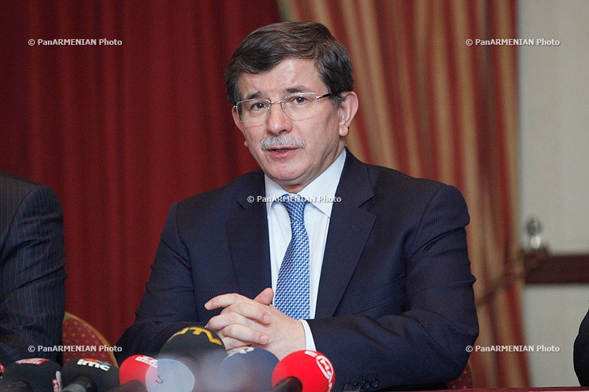 Press conference of Turkish Foreign Minister Ahmet Davutoğlu
