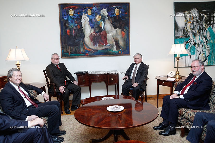 RA Minister of Foreign Affairs Edward Nalbandyan receives OSCE Minsk Group Co-Chairs
