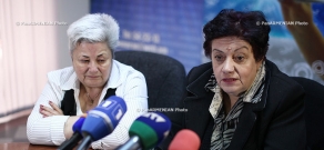 Press conference of environmentalist Karine Danielyan and the member of Pre-Parliament, ethnographer Hranush Kharatyan