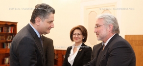 RA Govt. Prime minister Tigran Sargsyan receives Claus Gerhäuser, the director of the Central and Western Asian Department of the Asian Development Bank (ADB) 