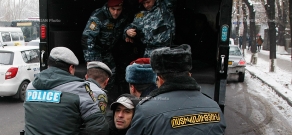 Акция протеста против ратификации армяно-российских газовых соглашений