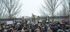 Protest against ratification of gas agreements with Russia 