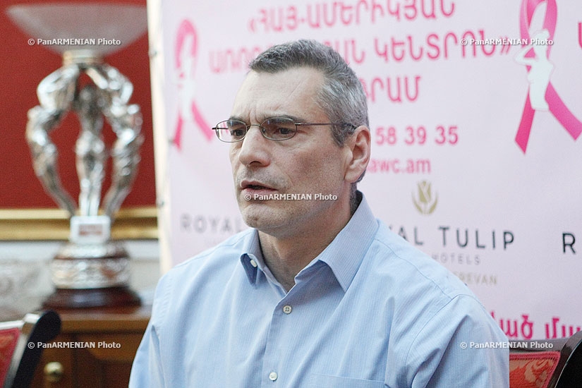 Press conference of Regional Studies Center Director Richard Giragosian 