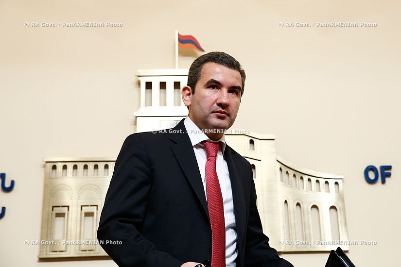 RA Govt. Press conference of RA State Commission for the Protection of Economic Competition Artak Shaboyan
