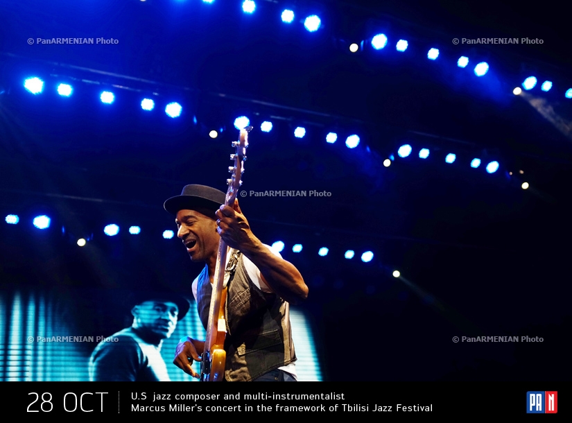 U.S  jazz composer and multi-instrumentalist Marcus Miller's concert in the framework of Tbilisi Jazz Festival