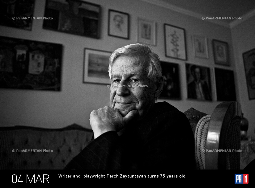  Writer and  playwright  Perch Zeytuntsyan turns 75 years old
