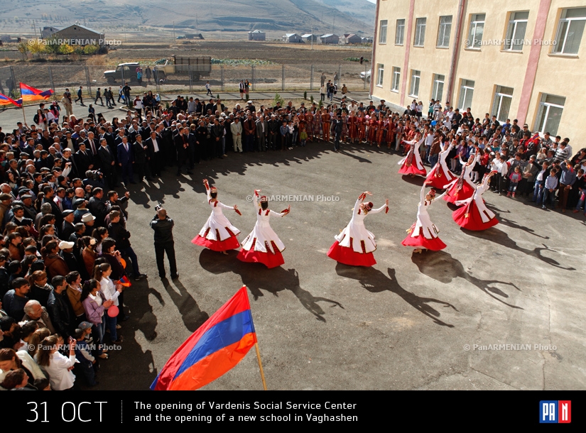 The opening of Vardenis Social Service Center and the opening of a new school in Vaghashen