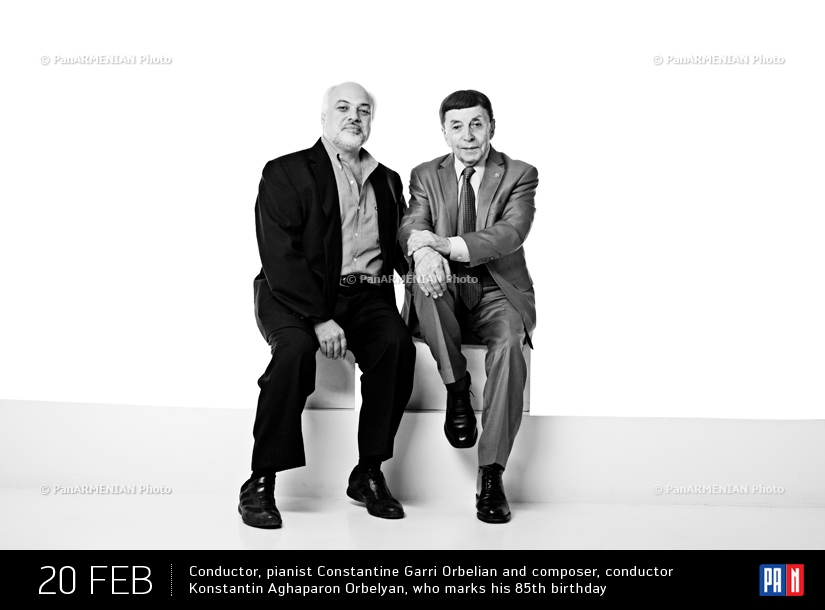 Conductor, pianist Garri Orbelian and composer, conductor Konstantin Orbelyan, who marks his 85th birthday