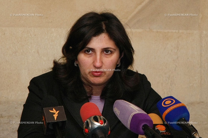 Press conference of Inessa Petrosyan, defense lawyer of Shant Harutyunyan
