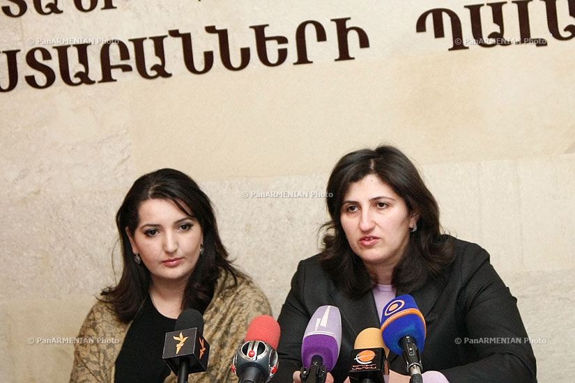 Пресс-конференция адвоката Шанта Арутюняна Инессы Петросян