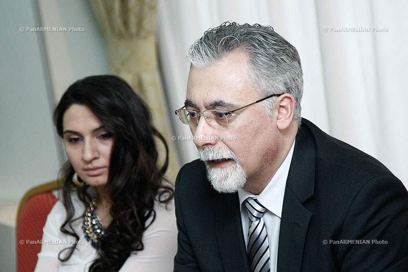 Press conference of Hrach Kalsahakyan, the founder of  Aleppo Armenians group