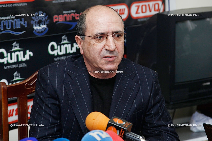 Press conference of the leader of National security party Garnik Isagulyan and member of the Supreme Council Azat Arshakyan