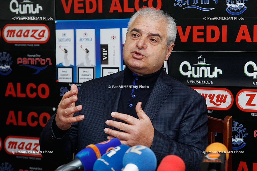 Press conference of the leader of National security party Garnik Isagulyan and member of the Supreme Council Azat Arshakyan