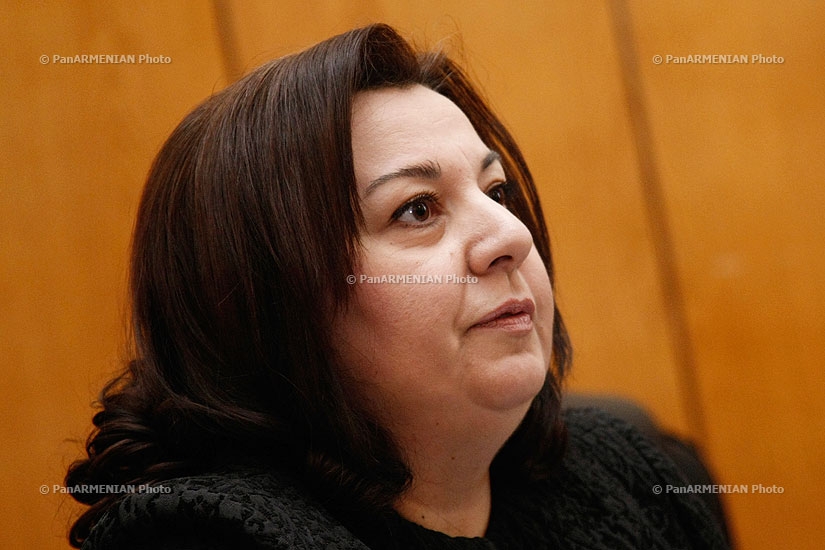 Пресс-конференция начальника управления финансового контроля  Министерства финансов Армении Соны Гарибян