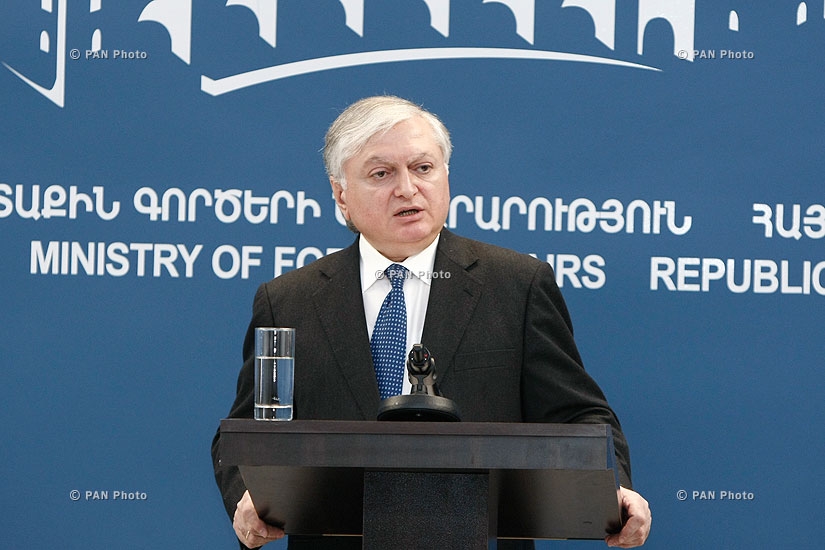 Пресс-конференция Министра иностранных дел РА Эдварда Налбандяна