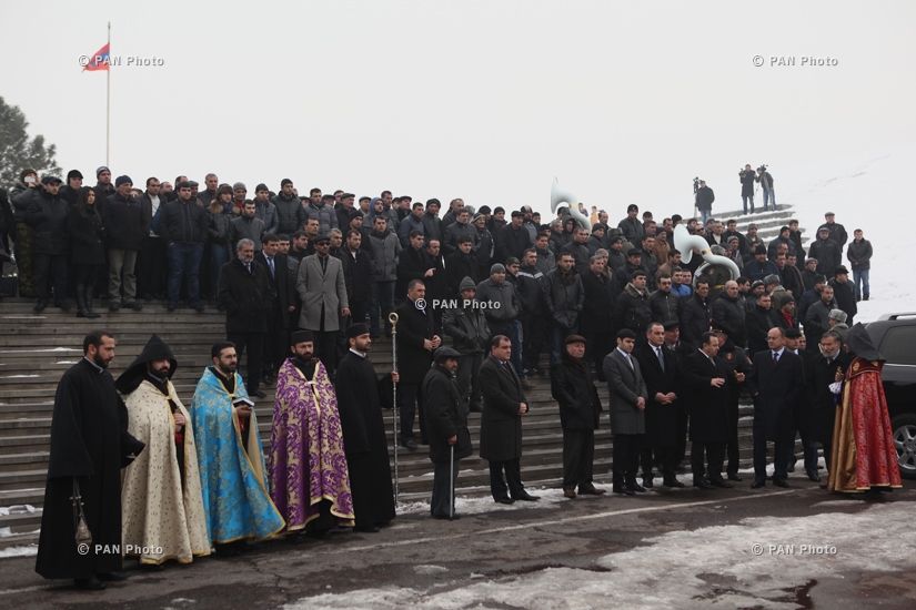 Funeral of Sergeant Armen Hovhannisyan, killed in Azerbaijani attack