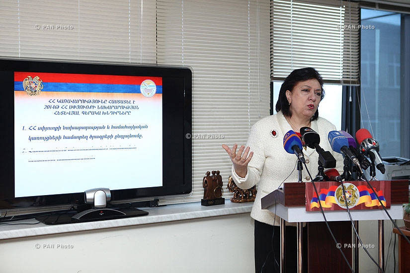 Press conference of RA Minister of Diaspora Hranush Hakobyan 