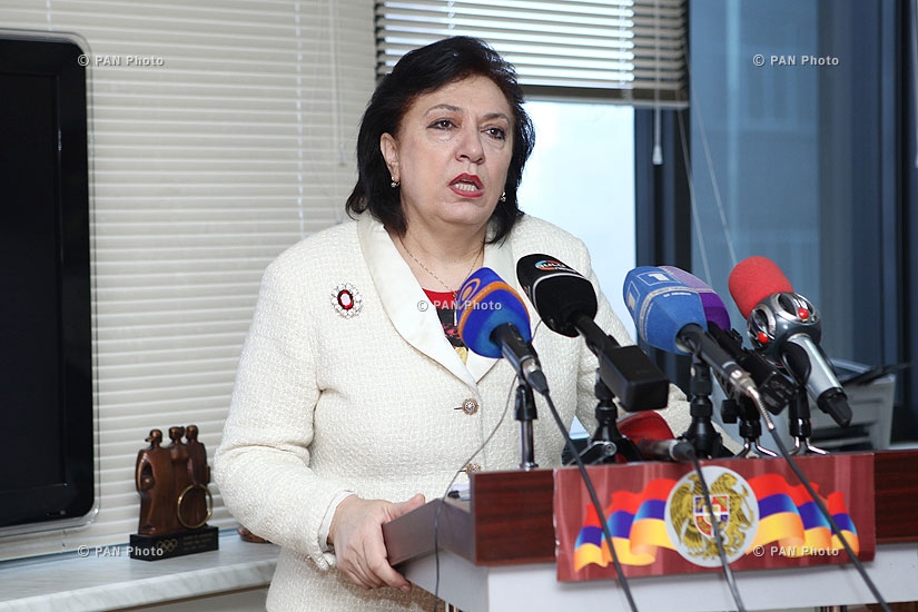 Press conference of RA Minister of Diaspora Hranush Hakobyan 