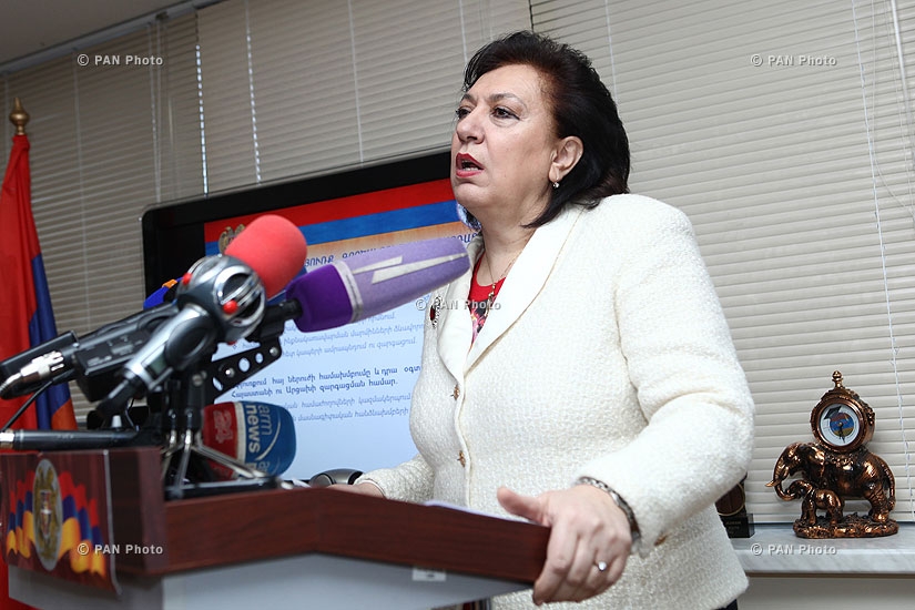 Press conference of RA Minister of Diaspora Hranush Hakobyan 