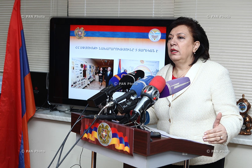 Press conference of RA Minister of Diaspora Hranush Hakobyan 