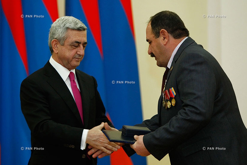 Церемония награждения, посвященная Дню армянской армии