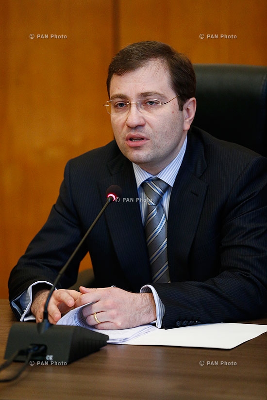Press conference of RA Minister of Finance David Sargsyan 