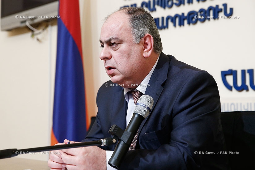 Правительство РА: Пресс-конференция начальника государственного комитета водного хозяйства Андраника Андреасяна