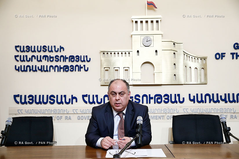 Правительство РА: Пресс-конференция начальника государственного комитета водного хозяйства Андраника Андреасяна