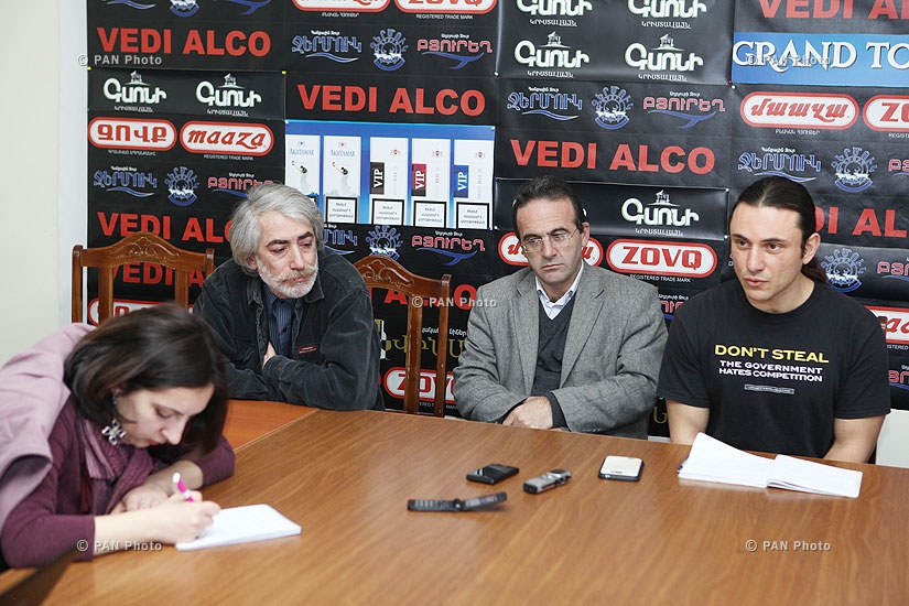 Press conference of Vrezh Zatikyan, Artur Sakunts and Edvard Zorikyan