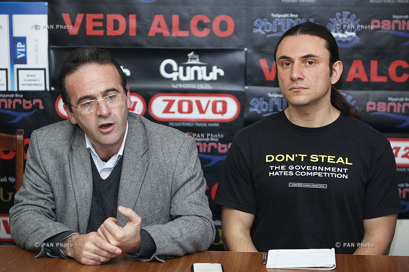 Press conference of Vrezh Zatikyan, Artur Sakunts and Edvard Zorikyan