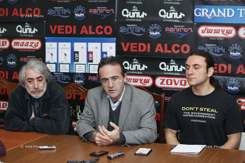 Press conference of Vrezh Zatikyan, Artur Sakunts and Edvard Zorikyan