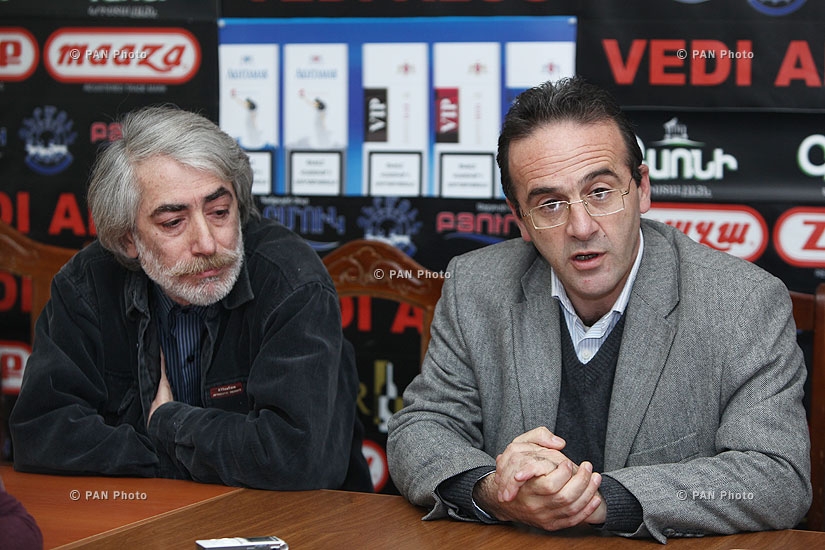 Press conference of Vrezh Zatikyan, Artur Sakunts and Edvard Zorikyan