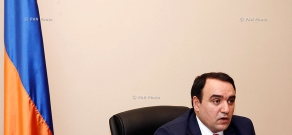 Пресс-конференция секретаря Совета национальной безопасности Армении Артура Багдасаряна
