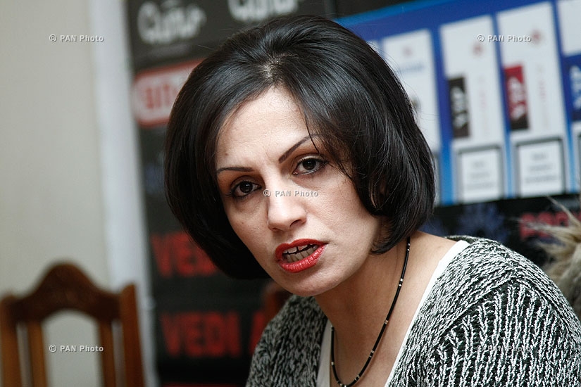 Пресс-конференция жены Шанта Арутюняна Рузанны Бадалян