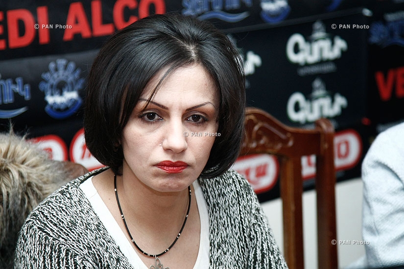 Пресс-конференция жены Шанта Арутюняна Рузанны Бадалян