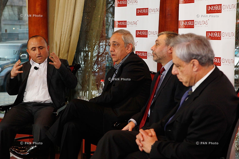Обсуждение на тему «Армения сегодня и завтра» при участии бывших министров иностранных дел РА Ваана Папазяна, Александра Арзуманяна и Вардана Осканян