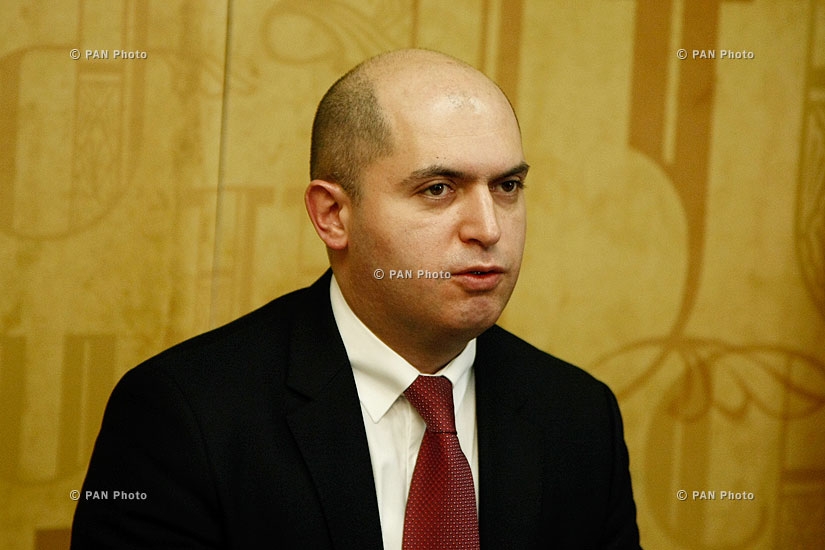 Press conference of Armenian Minister of Education and Science Armen Ashotyan 