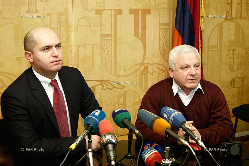 Press conference of Armenian Minister of Education and Science Armen Ashotyan 