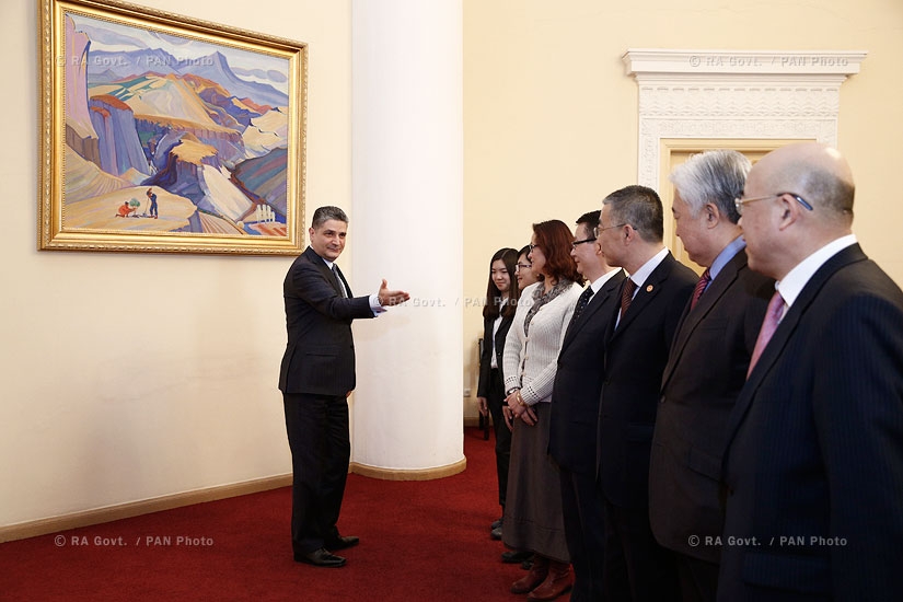 RA Govt.: Prime minister Tigran Sargsyan receives members of the Central Committee of the Communist Party of China