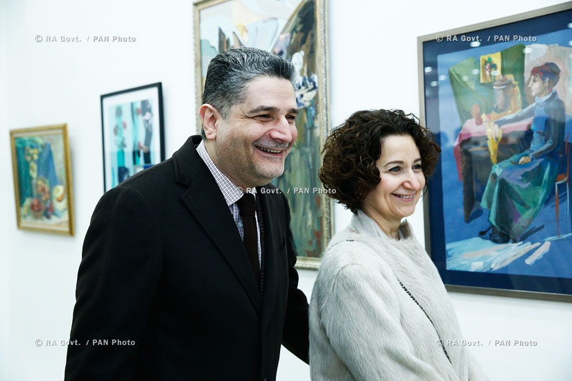 Правительство РА: Премьер Тигран Саркисян принял участие в открытии выставки молодых профессиональных художников в Союзе художников РА