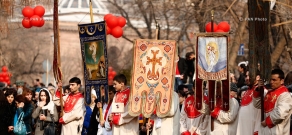 Սուրբ Սարգսի տոնի առթիվ երթ դեպի Սիրահարների այգի