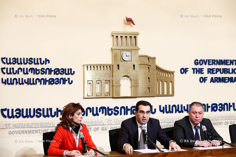 RA Govt.: Press conference of RA deputy ministers of economy Garegin Melkonyan and Tigran Harutyunyan