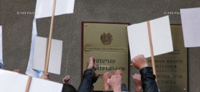 Протест работников Армянской АЭС против внедрения обязательной накопительной пенсионной системы