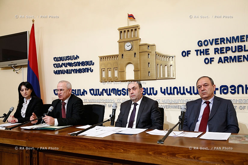  RA Govt.: Press conference on activities, carried out by  SCPEC and Minisitry of economy for Armenia's accession to Customs Union