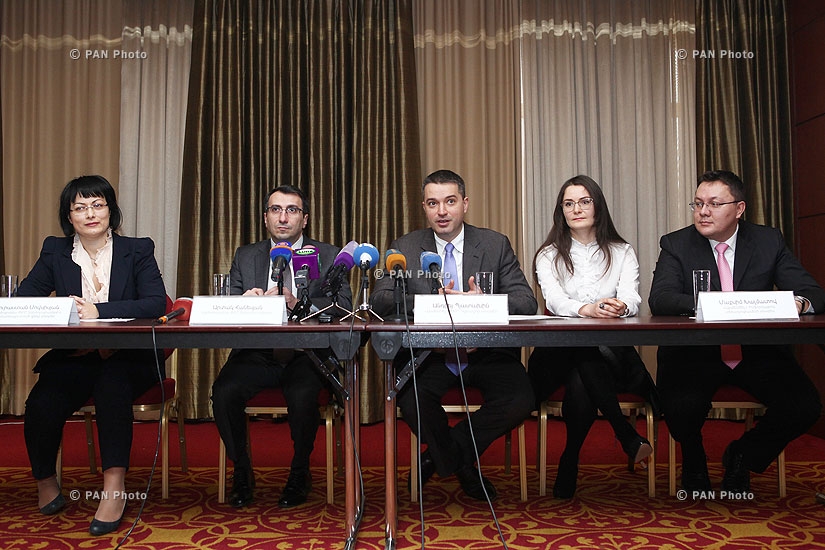 Press conference of Ameriabank and ArmenTel CEOs