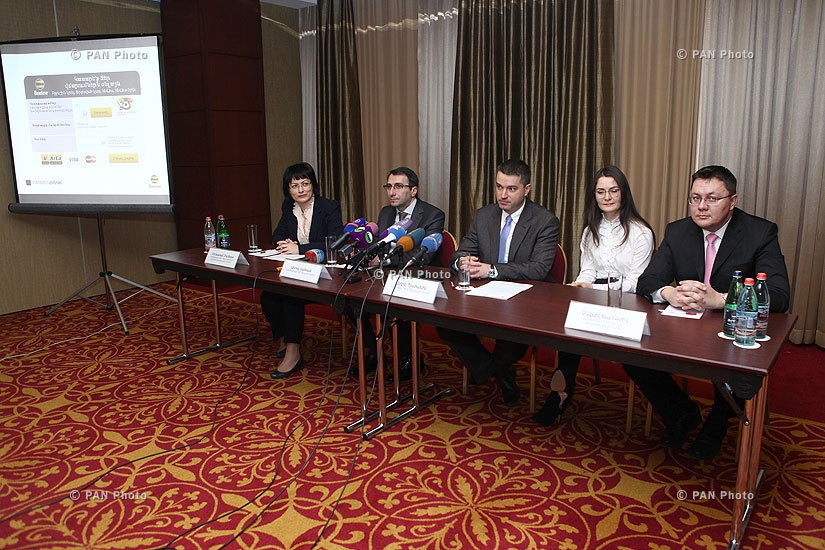 Press conference of Ameriabank and ArmenTel CEOs