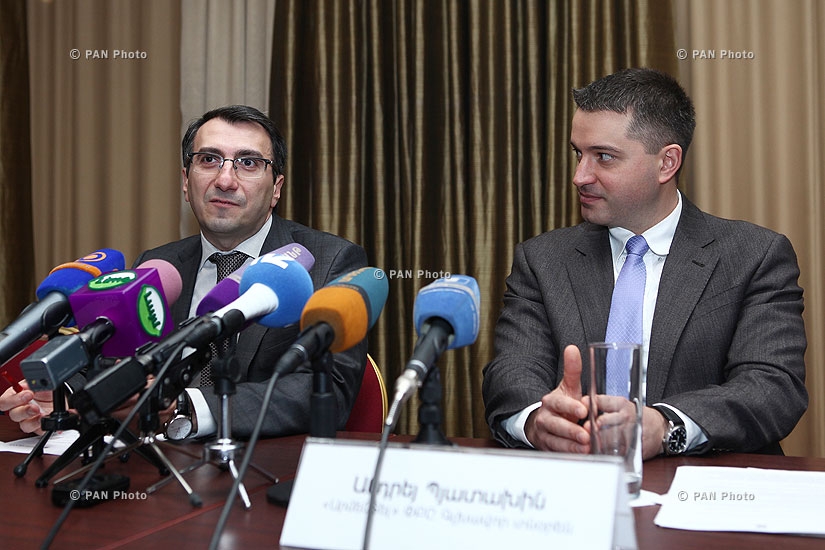 Пресс-конференция гендиректоров ЗАО «АрменТел» и Америабанак